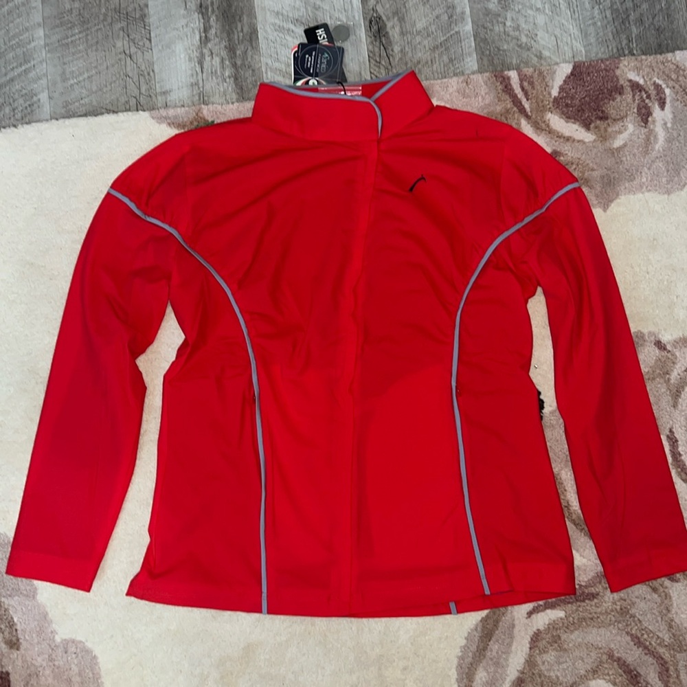 NEW SwingDish Red and Gray Golf Jacket